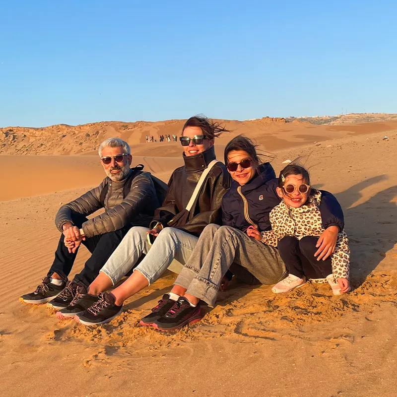 family surf package vacation in family in Morocco with elhatisurf